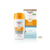 Eucerin Hydro Protect tinted fluid za zaštitu lica od sunca SPF 50+, srednje tamna nijansa