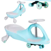 Northix Wiggle igrača za vožnjo z avtomobilom LED kolesa modra ECOTOYS