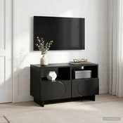 vidaXL TV stojalo 60 x 34.5 x 40 cm Črna Inženirski les