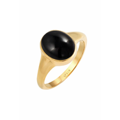 ELLI Prstan Edelstein Ring, zlata, črna