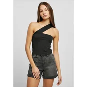 Womens top with one strap in black