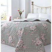Sivo pregrinjalo Catherine Lansfield Canterbury Rose, 240 x 260 cm
