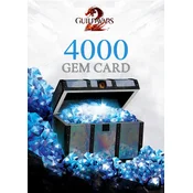 Guild Wars 2 4000 Gems Card NCSoft Key GLOBAL