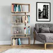 Biblioteka u dekoru hrasta u prirodnoj boji 72x25 cm Langdon – Kalune Design