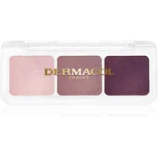Dermacol Compact Trio paleta senčil za oči odtenek 1 French Vineyard 4.2 g