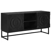 TV ormar s ladicama s policom s pohranom Crna 105 x 30 x 54 cm