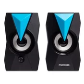 MICROLAB Stereo zvucnici B-22 RGB USB pwr, 3.5 mm crni