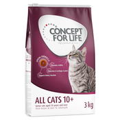 Snižena cijena! 10 kg / 9 kg Concept for Life - All Cats 10+ (3 x 3 kg)