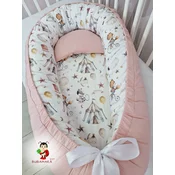 Bubamara037 Gnezdo za bebe Cirkus, Roze-Belo