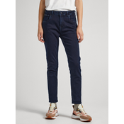 Dark blue women straight fit jeans Pepe Jeans Violet - Women