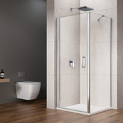 Gelco LORO Elegantni Brezokvirni Kvadratni Tuš Kout 800x800 mm
