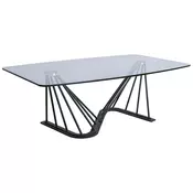 STOCIC ZA KAFU prozirna, crna metal, staklo