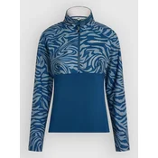 ONeill FwcCruz Printed Half-Zip Fleece Sweater blue swirl zebra