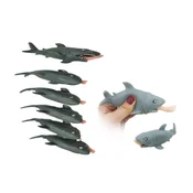 shumee antistresni mehki bombaž Shark z nogo 6 kosov