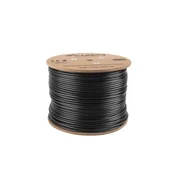 Lanberg Lanberg LCU6-21CU-0305-BK omrežni kabel Cat6 U/UTP, zunaj, črn, 305 m, presežena 250 MHz, bakreni prevodnik