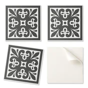 shumee Komplet samolepilnih vinilnih ploščic z vzorcem in elegantnimi motivi 9x30x30 cm