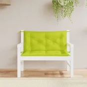 Vidaxl Blazina za vrtno klop 2 kosa svetlo zelena oxford tkanina