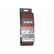 EXTOL Brusilna tkanina z neskončnim trakom, pakiranje. 3 kosi, 75 x 533 mm, P120 8803532
