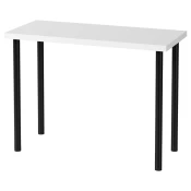 LINNMON / ADILS Sto, bela/crna, 100x45 cm