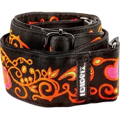 Dunlop JH23 Hendrix Blacklight Monterey Orange Tekstilni kitarski pas (Kot novo)