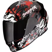 Scorpion EXO-491 Spector integralna motociklisticka kaciga crno-crvena
