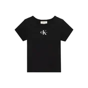 Calvin Klein Jeans Majica lila/črna/bela