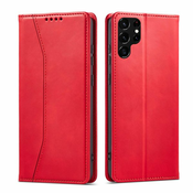 Magnet Fancy preklopna torbica za Samsung Galaxy S22 Ultra: crvena - Samsung Galaxy S22 Ultra - Hurtel