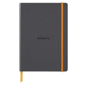 Notes A5, Rhodiarama soft, s gumicom, diktando crte, titan