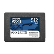 PATRIOT SSD 2.5 SATA3 512GB P220 550MBs/500MBs P220S512G25 sivi