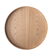 Okrogli pladenj O 40 cm, V: 3.5 cm – Elements Wood jesen - 593979