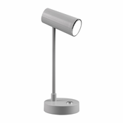Svijetlo siva LED stolna lampa s mogucnošcu zatamnjivanja (visina 28 cm) Lenny – Trio