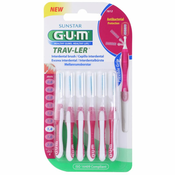 G.U.M Trav-ler medzobna ščetka 1 4 mm (Interdental Brush Dark Red) 6 pcs