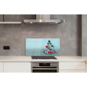 tulup.si Stenska plošča za kuhinjo Darilni baubles sladkarije dekoracije 120x60 cm