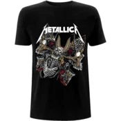 Metallica Skull Moth Majica s kratkimi rokavi Black 2XL