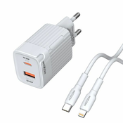 MOXOM Kucni punjac MX-HC129 20W Type-C na Type-C/ bela