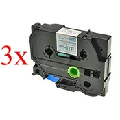 Komplet Brother TZe-243/TZ-243/PT/P-Touch 18mm kompatibilni trakovi (3) - moder izpis/bel trak