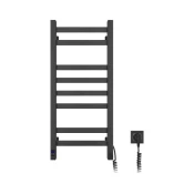 Kopalniški lestevni radiator AVANGARD z termostatom 251W/230V 80,6 cm IP44, črna, desna