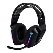 Logitech G733 Lightspeed Wireless RGB Gaming Headset, Black