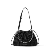 Karl Lagerfeld Torba za čez ramo Weave črna