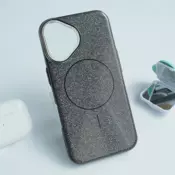 Maska Mag Case Fashion Glitter za iPhone 16 crna