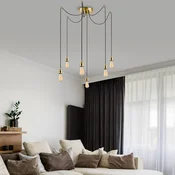 Conceptum Hypnose Luster MR-913, 126 cm, 6xE27, , Zlatne boje