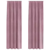 Zavjese za zamracivanje 2 pcs Tamno ružicasta 140 x 225 cm