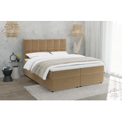 Boxspring postelja Flip - 140x200 cm - tkanine Riviera