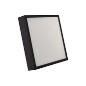 LED Stropna svetilka LED/21W/230V 22,5x22,5 cm črna