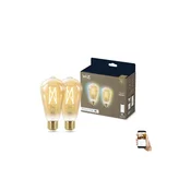Komplet 2x LED prigušiva sijalica VINTAGE ST64 E27/6,7W/230V 2000-5000K Wi-Fi -WiZ
