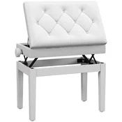 Homestar Klaviaturni stol z nastavljivo višino 545x33x48-58 cm bela