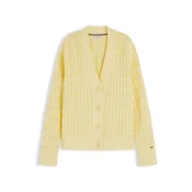 TOMMY HILFIGER Pletena jopa Cable Oversized  svetlo rumena