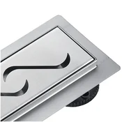 shumee Dekorativni pokrov Basic Decor Inox za linearni odtok S, 70 cm