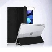Infostyle Preklopna torbica Clear za tablični računalnik Apple iPad Air 10.9 4/5/6, iPad Pro 11 (2018) Črna/TPU silikon + mikrovlakna