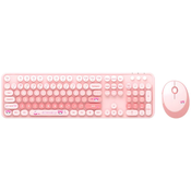 MOFII Sweet New 2.4G Wireless Keyboard + Mouse Set (Pink)